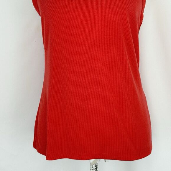 Old Navy Active Womens Size M Racerback Tank Top Orange Athletic Stretch - Picture 7 of 13